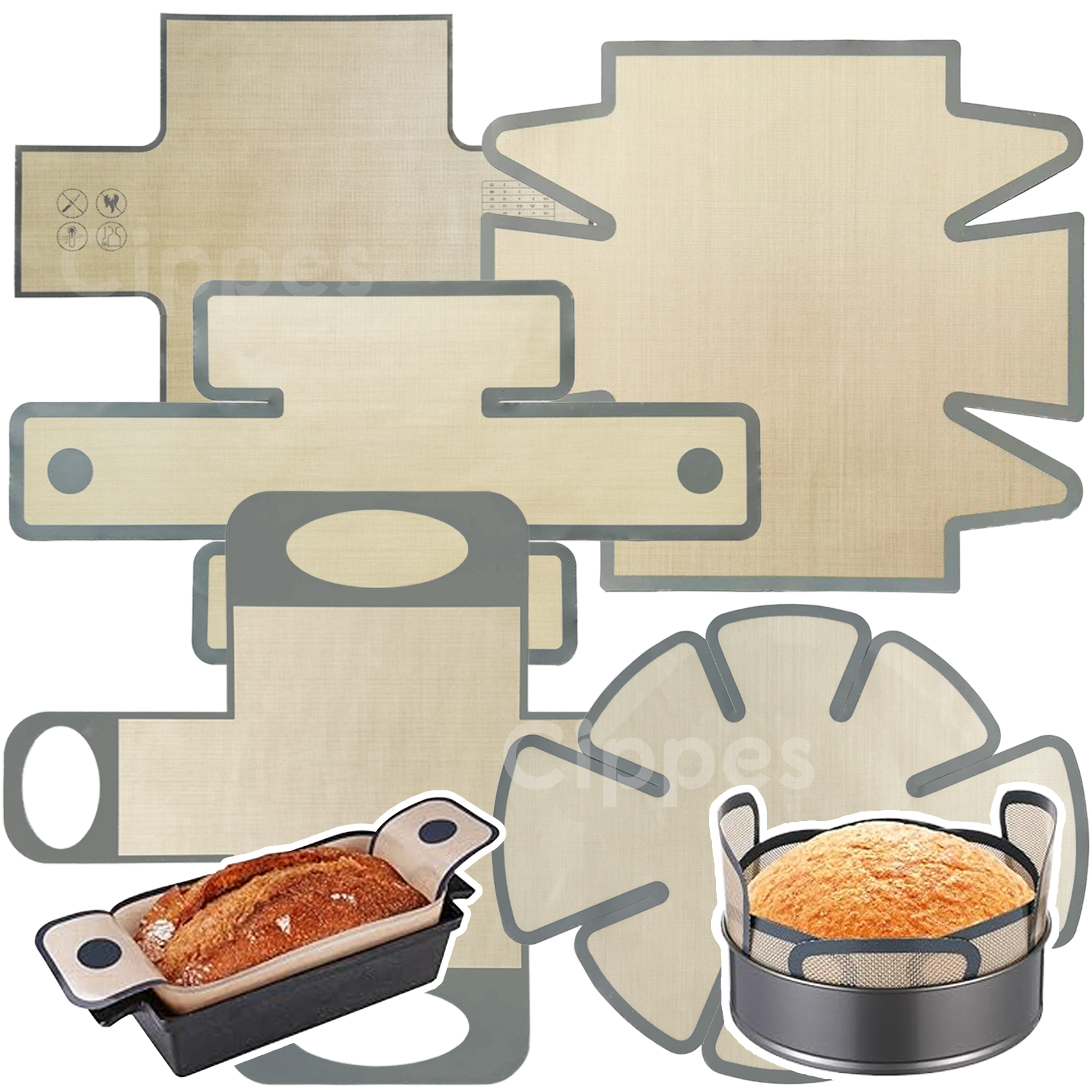 Heat Mat Silicone - Silicone Bread Loaf Pan Liners, Reusable