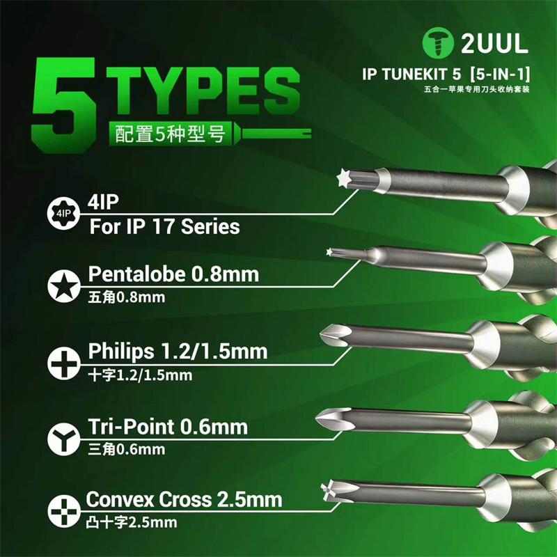 2UUL SD25 IP TUNEKIT 5 Screwdr - Pentalobe Screwdriver Set reseña y precio